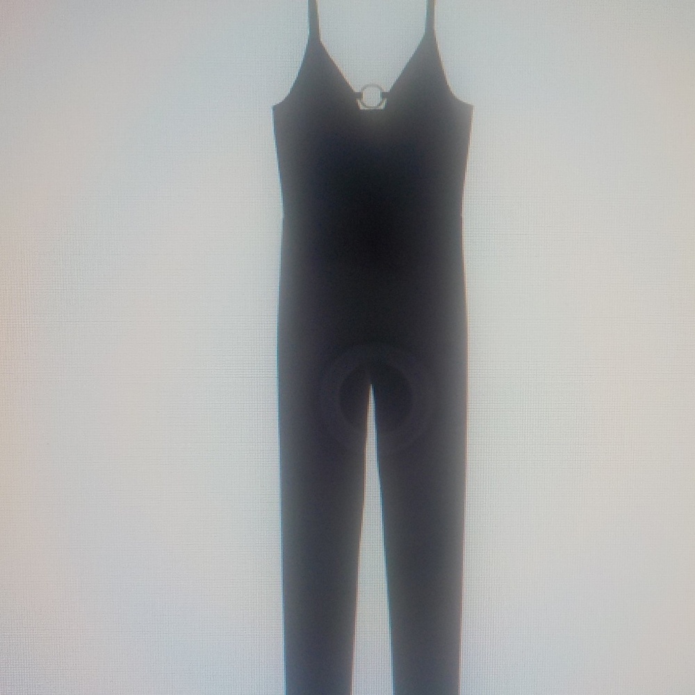 H&M Black Stretch Fitted Jumpsuit NWOT